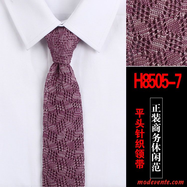 Cravate Homme Marier Loisir Étroit Le Nouveau De Laine Vêtements De Cérémonie Pure Coloré