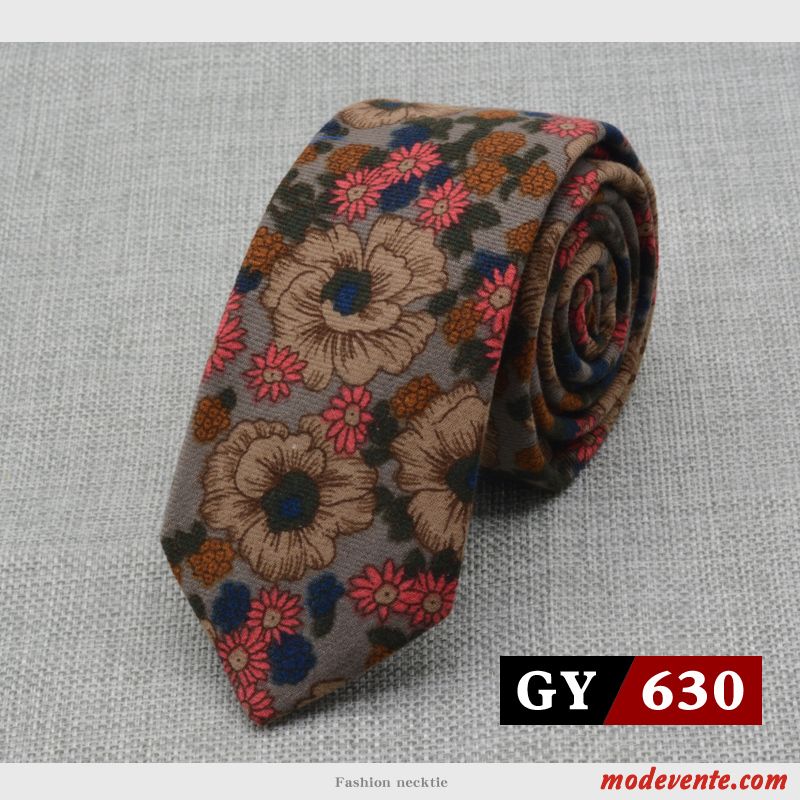 Cravate Homme Mode Loisir Entreprise Britanique Modèle Tissu Coloré