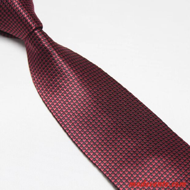 Cravate Homme Vêtements De Cérémonie Carrière Soie Entreprise Britanique Treillis Bleu Noir Rouge Violet Rose Gris