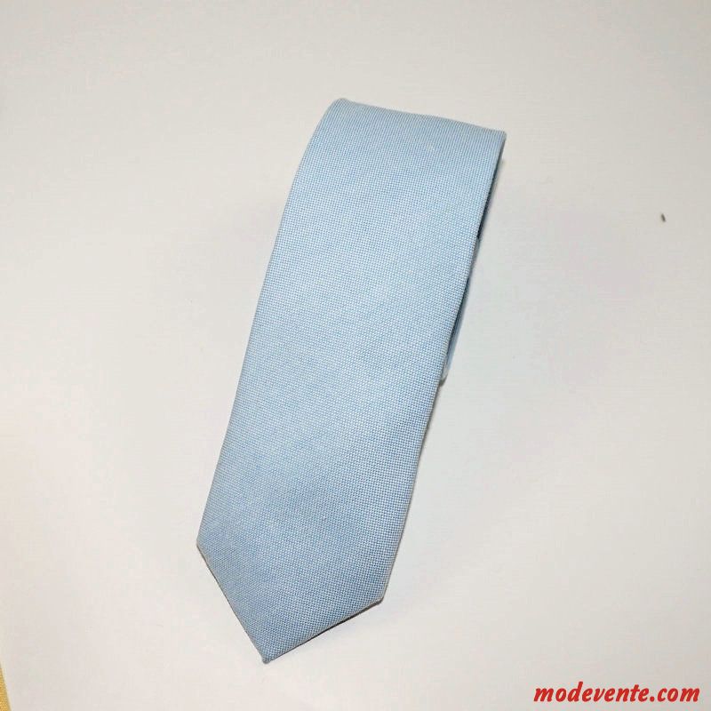 Cravate Homme Vêtements De Cérémonie Entreprise 6cm Université Petit Loisir Pure Bleu Rose