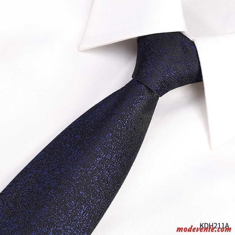 Cravate Homme Vêtements De Cérémonie Loisir Carrière Vent De L'université Le Marié Étudiant Bleu Noir