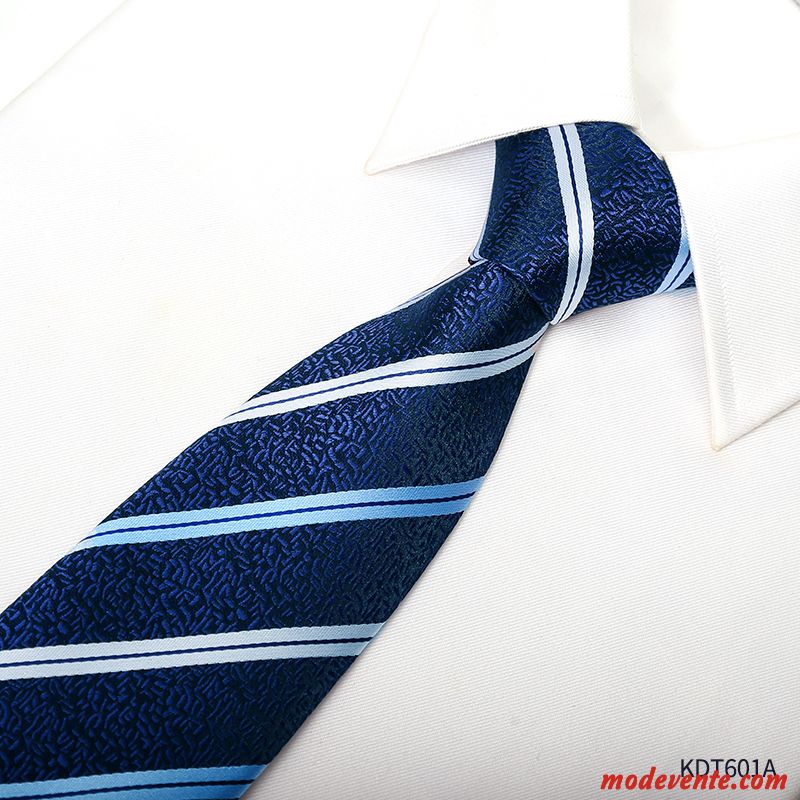 Cravate Homme Vêtements De Cérémonie Loisir Carrière Vent De L'université Le Marié Étudiant Bleu Noir