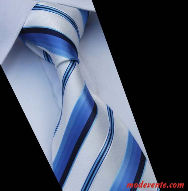 Cravate Homme Étanche Nanomètre Vêtements De Cérémonie Soie Dégradé Blanc Gris