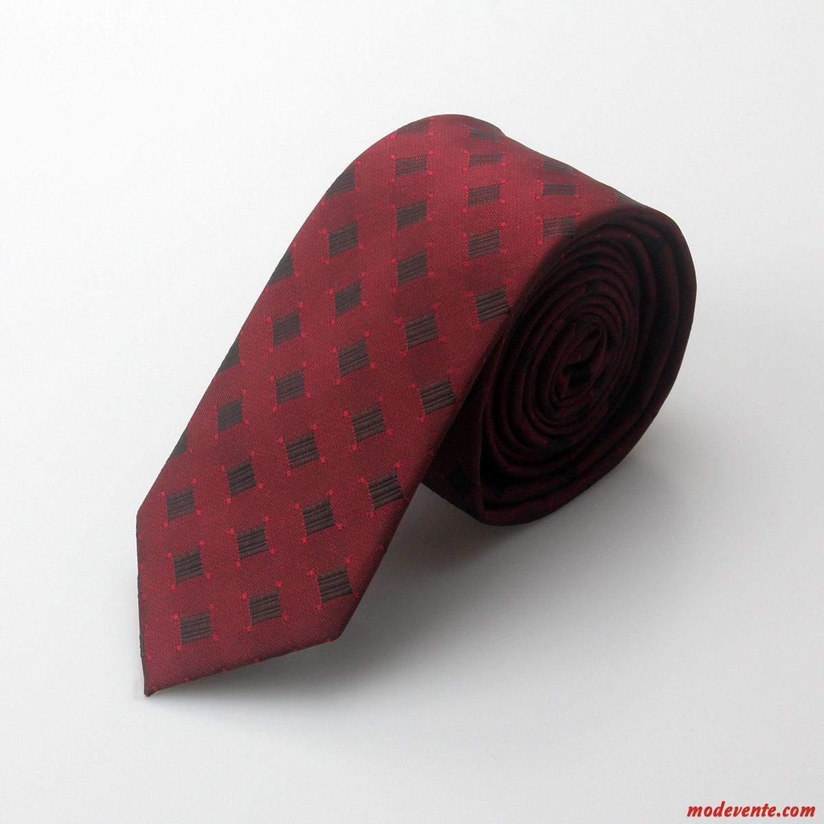 Cravate Homme Étroit Vent De L'université Le Nouveau Marier Britanique Le Marié Rouge