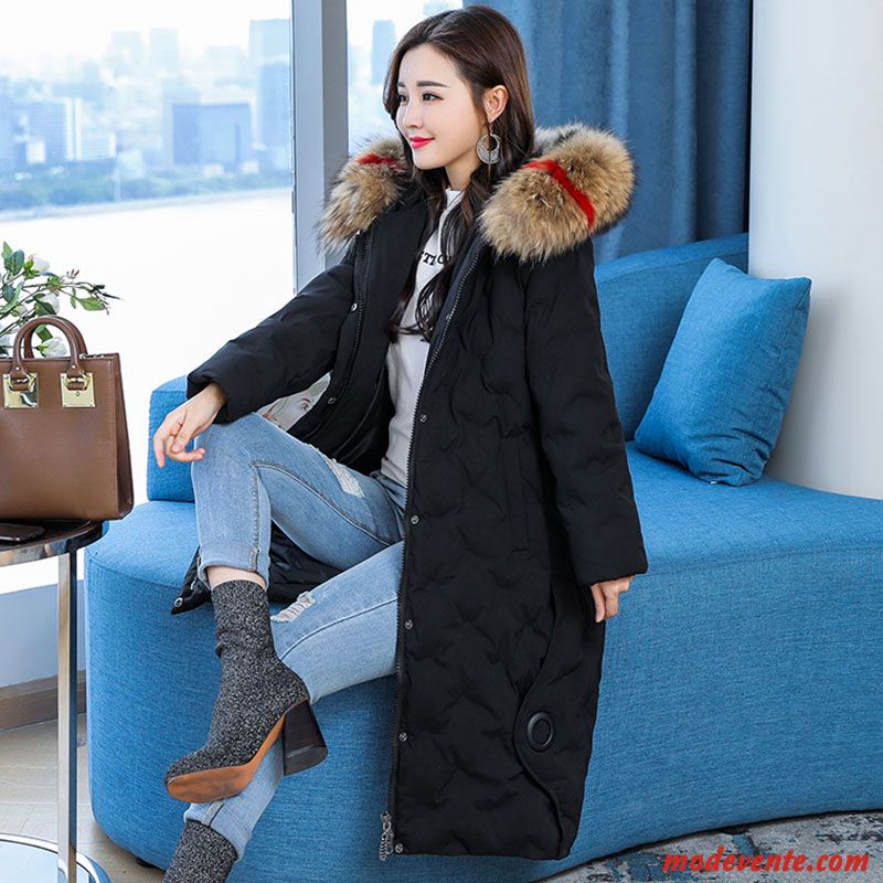 Doudoune Femme Baggy Vêtements Matelassé Vêtements D'hiver Manteau Longue Gros Noir