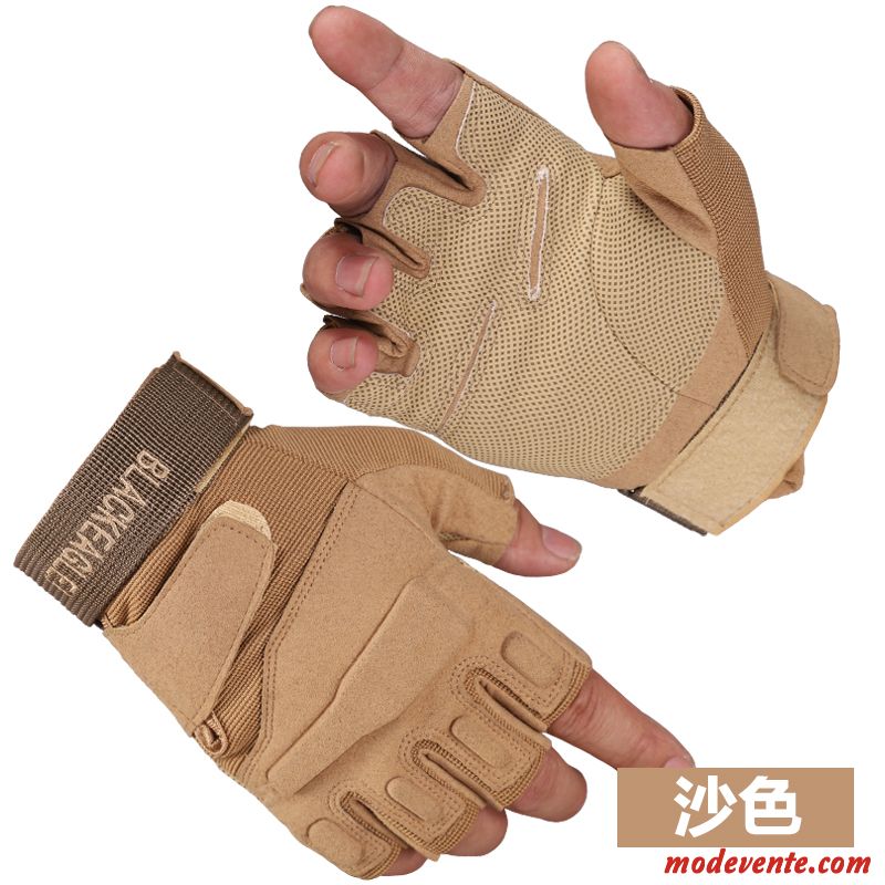 Gants Homme Antidérapant Escalade Aptitude Moto Balade Tactique Noir