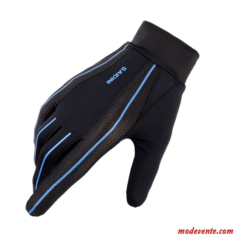 Gants Homme Antidérapant Escalade Respirant Crème Solaire Balade Été Bleu