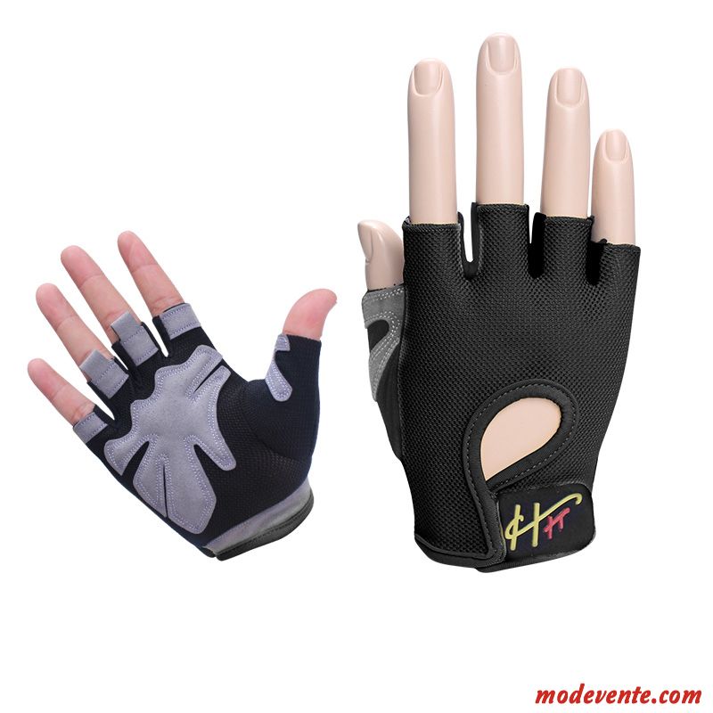 Gants Homme Antidérapant Instrument Entraînement Sport Gym Été Bleu