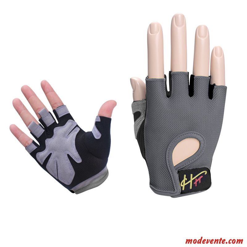 Gants Homme Antidérapant Instrument Entraînement Sport Gym Été Bleu