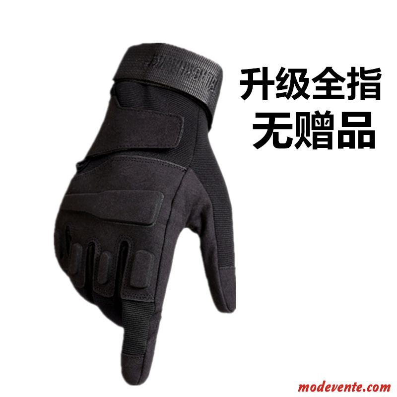 Gants Homme Aptitude Combat Forces Spéciales Demi-doigt Tactique De Plein Air Noir