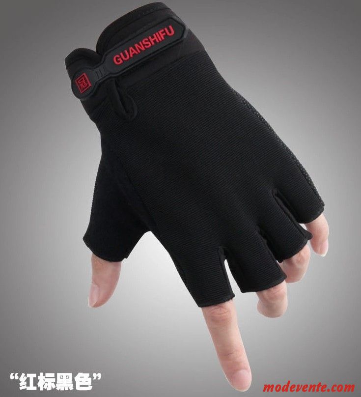 Gants Homme De Plein Air Escalade Antidérapant Aptitude Vélo Printemps Rouge