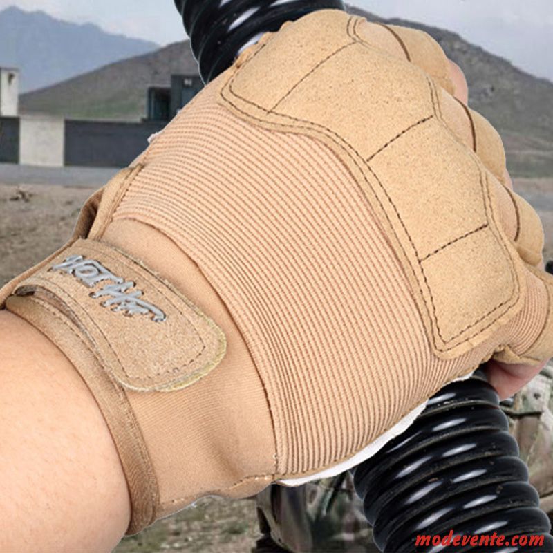 Gants Homme Demi-doigt Balade Combat De Plein Air Tactique Forces Spéciales Vert