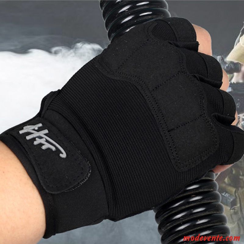 Gants Homme Demi-doigt Balade Combat De Plein Air Tactique Forces Spéciales Vert