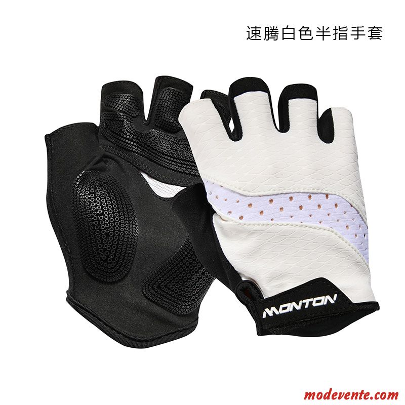 Gants Homme Général Été Vélo Demi-doigt Femme Balade Noir