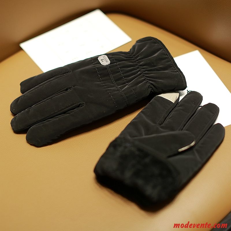 Gants Homme Hiver Étanche Étudiant Coton Ski Écran Tactile Gris