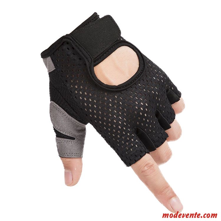 Gants Homme Instrument Balade Aptitude Été Entraînement Antidérapant Noir