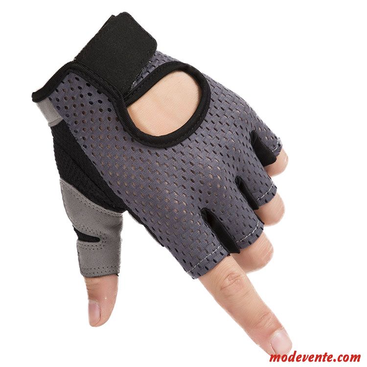 Gants Homme Instrument Balade Aptitude Été Entraînement Antidérapant Noir