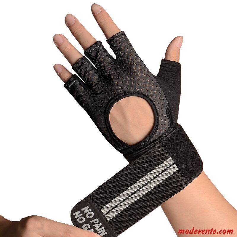 Gants Homme Poignet Entraînement Aptitude Haltères Exercice Section Mince Gris