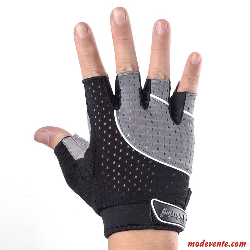 Gants Homme Sport Exercice Femme Été Entraînement Aptitude Noir