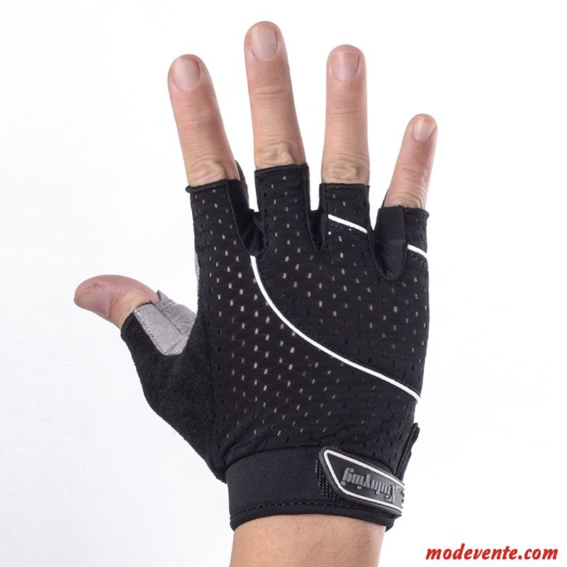 Gants Homme Sport Exercice Femme Été Entraînement Aptitude Noir