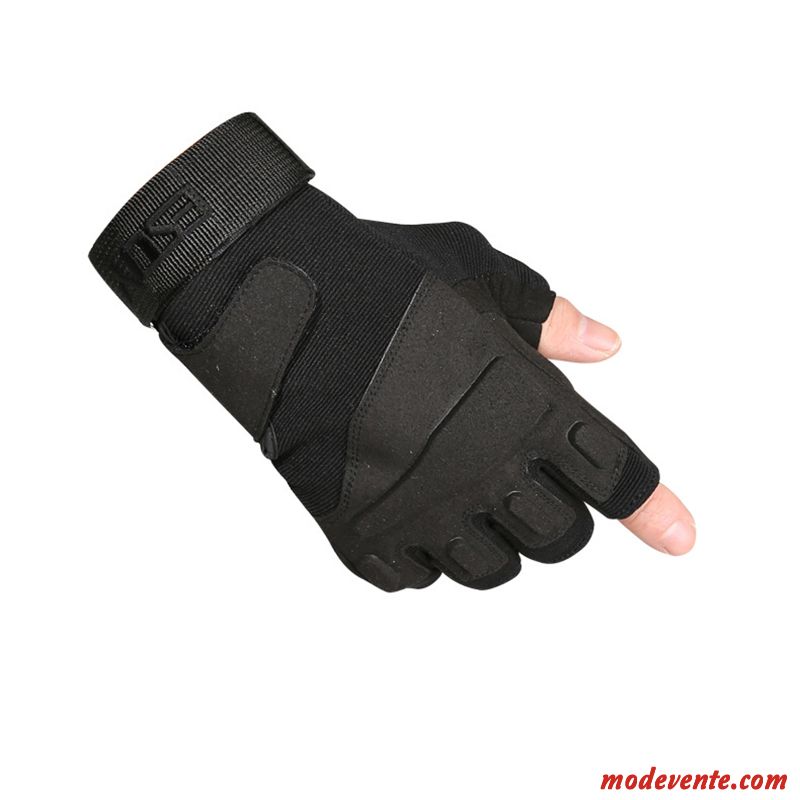 Gants Homme Tactique Demi-doigt Les Fanatiques Militaires Forces Spéciales Combat Entraînement Noir Vert