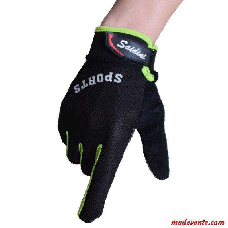 Gants Homme Transpiration Respirant Cyclisme Section Mince Réseau Crème Solaire Noir