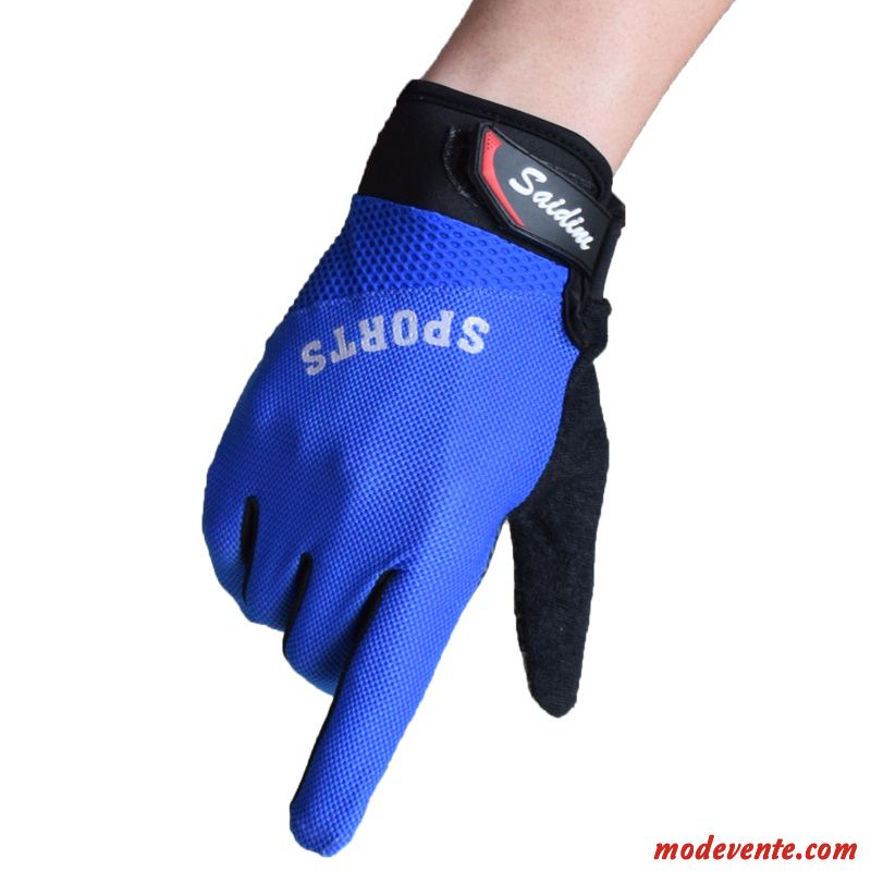 Gants Homme Transpiration Respirant Cyclisme Section Mince Réseau Crème Solaire Noir