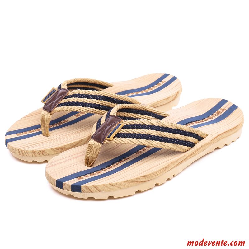 Grain De Bois Chaussons Sandales Homme Été Plage Pérou Tongs