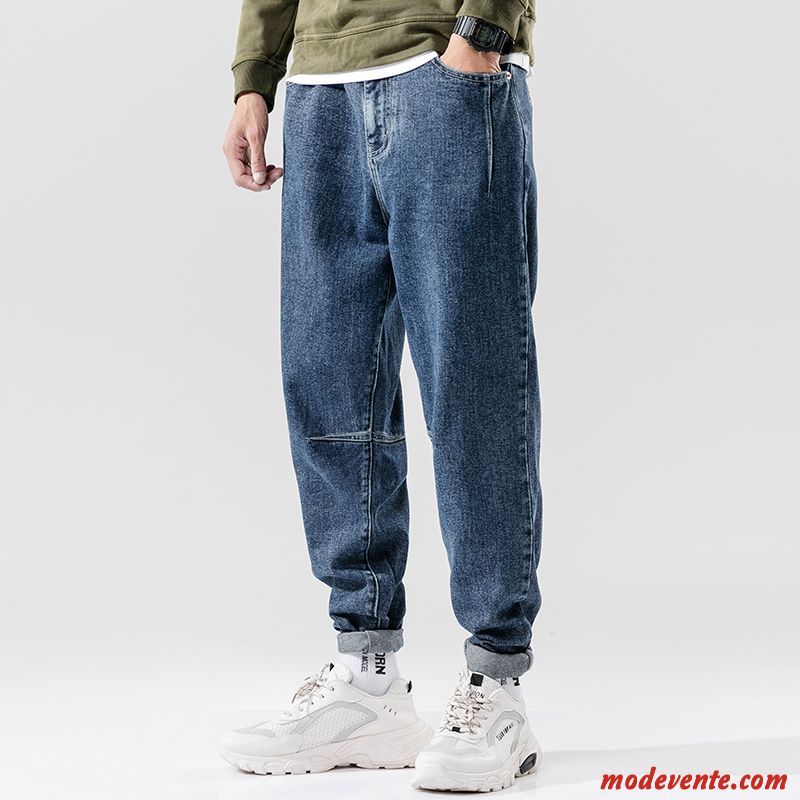Jeans Homme Maigre Extensible Tendance Pantalons Baggy Noir Gris
