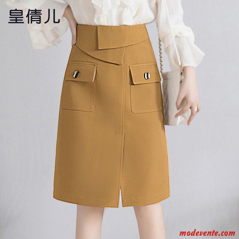 Jupe Femme Diviser La Fourchette Robe Ultra Hiver L'automne Noir