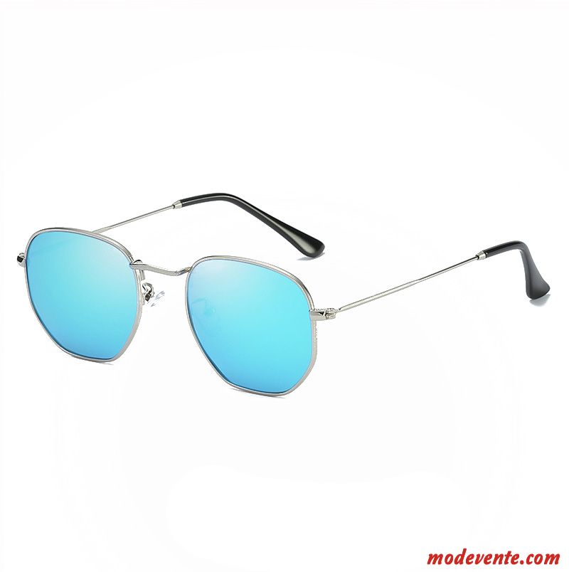 Lunettes De Soleil Femme Homme Rétro Le Nouveau Petit Tir De Rue Tendance Argent