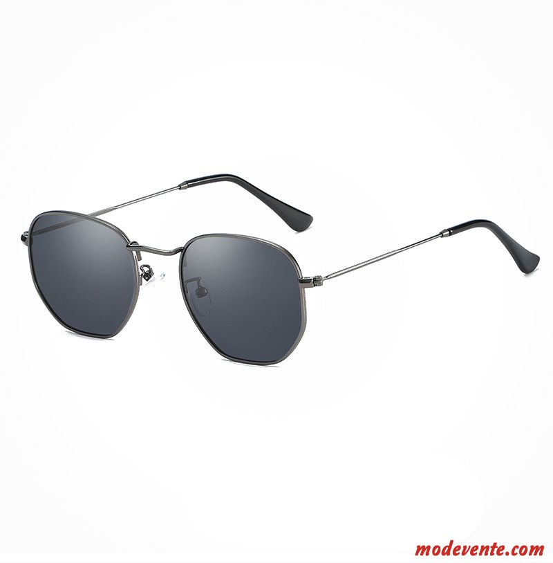 Lunettes De Soleil Femme Homme Rétro Le Nouveau Petit Tir De Rue Tendance Argent