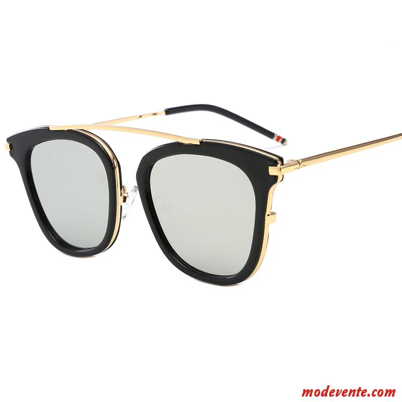 Lunettes De Soleil Femme Homme Visage Rond Le Nouveau Célébrité Réseau Personnalité Rouge Or Clair