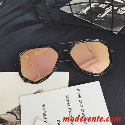 Lunettes De Soleil Femme Rond Été Tendance Homme Le Nouveau Ombre Noir Vert Argent