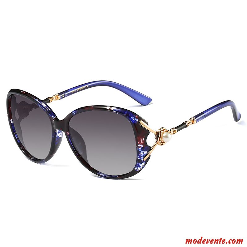 Lunettes De Soleil Femme Tendance Célébrité Le Nouveau Myopie Réseau Visage Rond Bleu Rouge