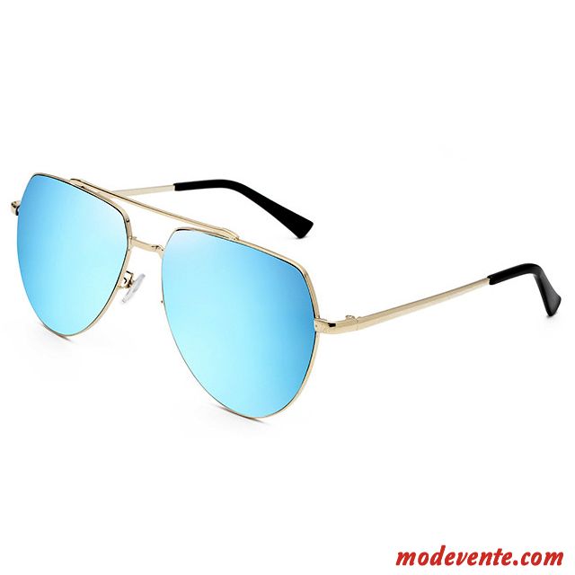 Lunettes De Soleil Femme Tendance Ombre Europe Gros Rétro Coloré Bleu Blanc Rose Vert Or