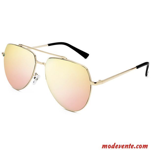 Lunettes De Soleil Femme Tendance Ombre Europe Gros Rétro Coloré Bleu Blanc Rose Vert Or