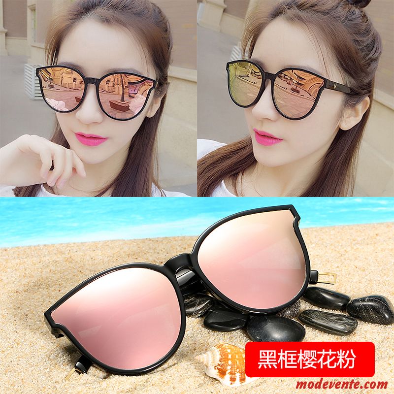 Lunettes De Soleil Femme Visage Rond Conduire Célébrité Le Nouveau Chauffeur Gros Noir Rouge