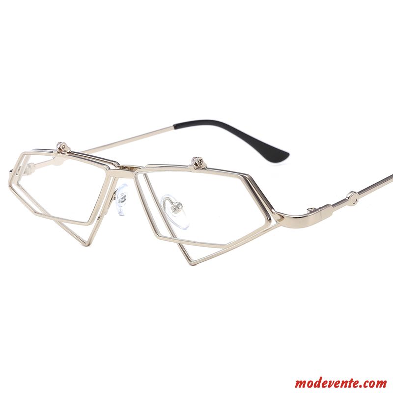 Lunettes De Soleil Femme Visage Rond Célébrité Homme Tendance Le Nouveau Tissu Or