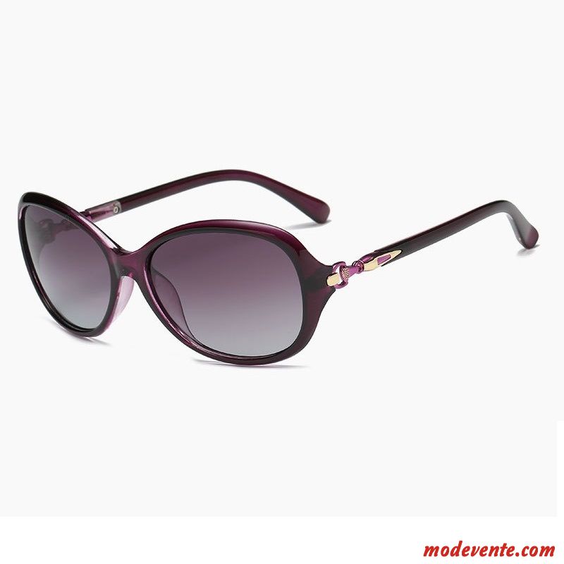 Lunettes De Soleil Femme Visage Rond Élégant Conduire Petit Tendance Le Nouveau Violet