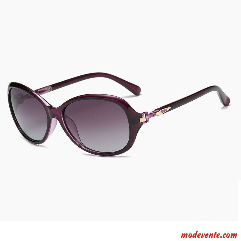 Lunettes De Soleil Femme Visage Rond Élégant Conduire Petit Tendance Le Nouveau Violet