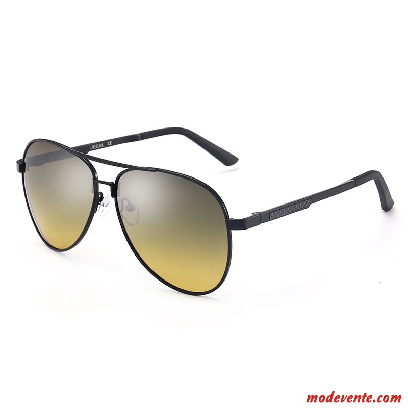 Lunettes De Soleil Homme Aviateur Le Nouveau Chauffeur Mode Tendance Conduire Noir Gris