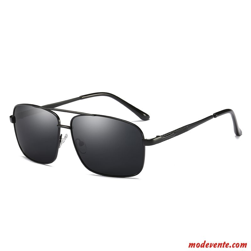 Lunettes De Soleil Homme Carré Myopie Conduire Le Nouveau Tendance Femme Noir Gris