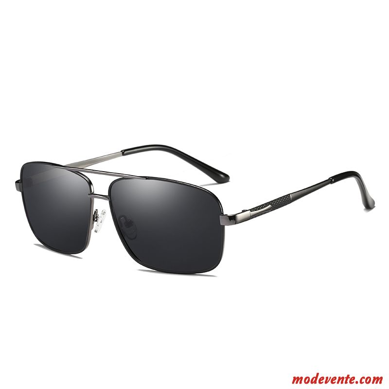 Lunettes De Soleil Homme Carré Myopie Conduire Le Nouveau Tendance Femme Noir Gris