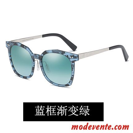 Lunettes De Soleil Homme Chauffeur Dégradé Tendance Myopie Conduire Carré Bleu Gris