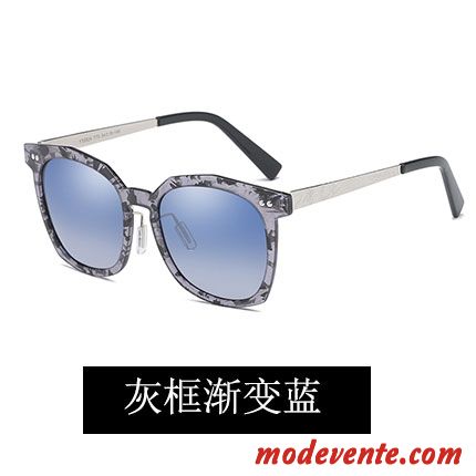 Lunettes De Soleil Homme Chauffeur Dégradé Tendance Myopie Conduire Carré Bleu Gris