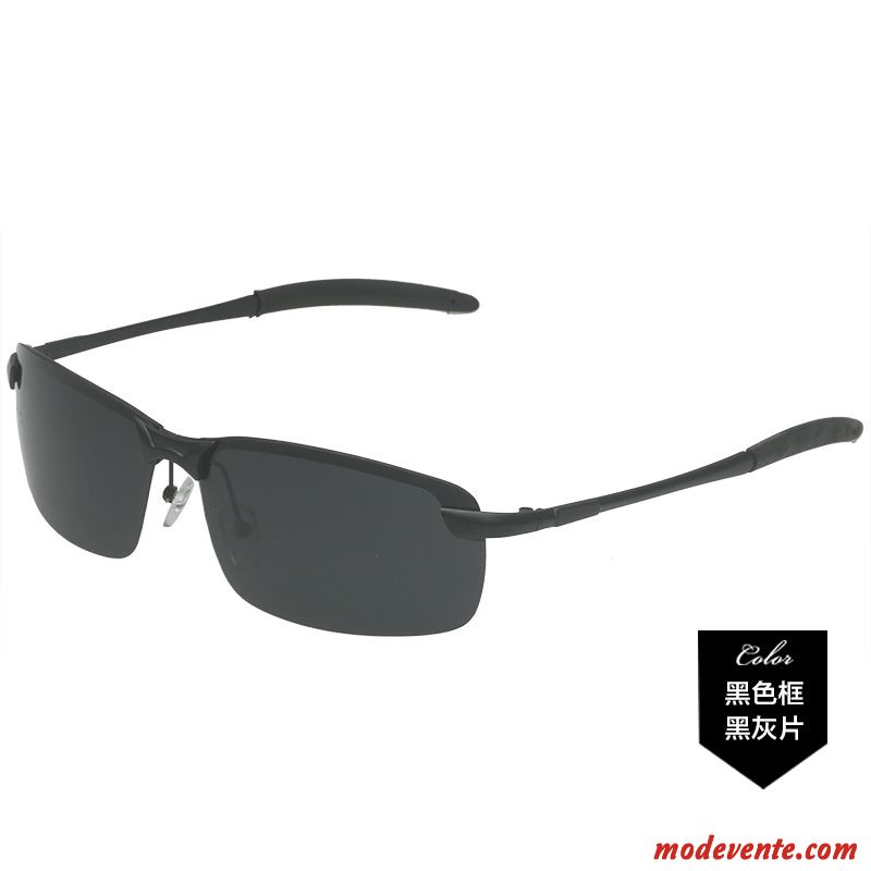 Lunettes De Soleil Homme Conduire Chauffeur Le Nouveau Polarisant Personnalité Tendance Noir Vert