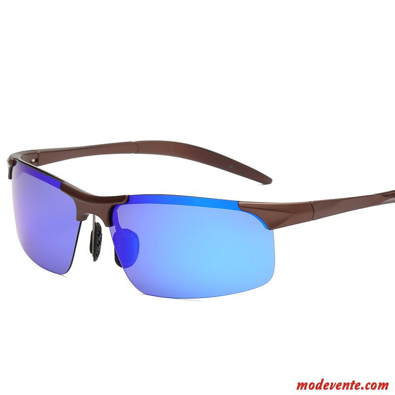 Lunettes De Soleil Homme Conduire Chauffeur Polarisant Balade Bleu Violet