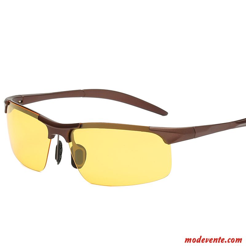 Lunettes De Soleil Homme Conduire Chauffeur Polarisant Balade Bleu Violet