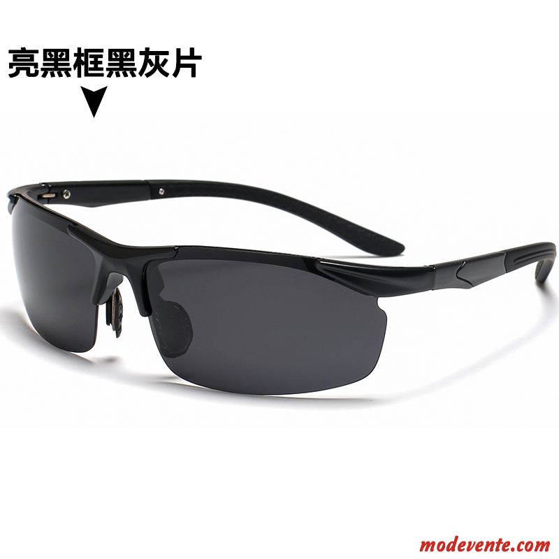 Lunettes De Soleil Homme Conduire Le Nouveau Pêche Tendance Sport Polarisant Noir Gris